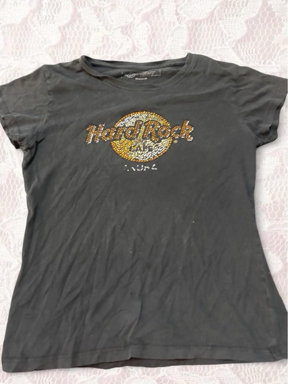 Hard Rock Cafe Black Women's Logo Tee